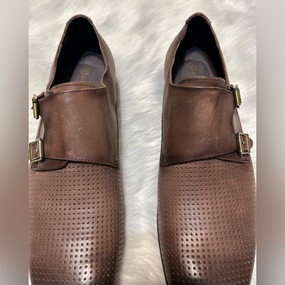Carrucci Perforated Double Monk Strap Red Bottom K5308-06 Shoes - Picture 5 of 9